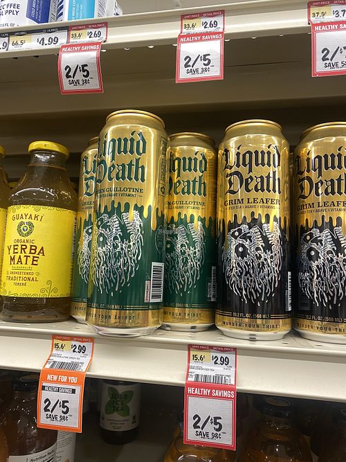 Liquid Death - New Flavor Alert ‼️ Recommend!!!   at Sprouts Farmers Market in Norwalk