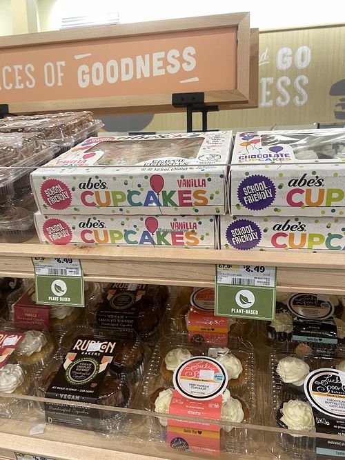 Spotted Abe’s Cupcakes 🧁 - Sometimes These Are Found at G/O for like 50% off Swoon!  at Sprouts Farmers Market in Norwalk