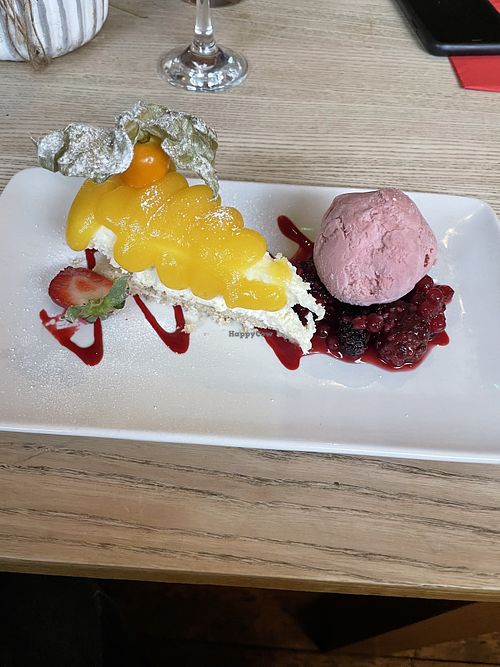 Vegan cheesecake  at The Kaye Arms in Wakefield