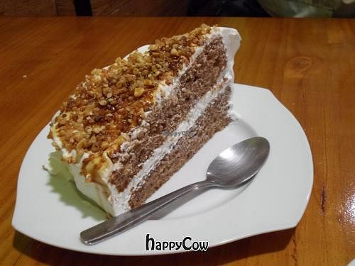 Caramel cake at B13 Bar in Madrid