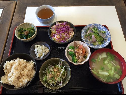 delicious lunch set! at Milk Land in Tokyo