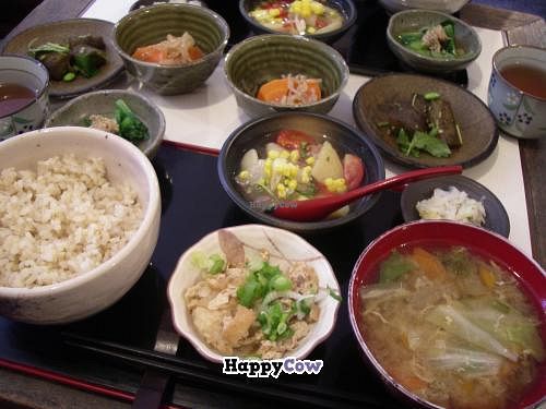 Lunch set. at Milk Land in Tokyo