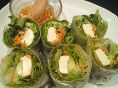 vegan rolls! very tasty at Olu Olu Cafe in Tokyo