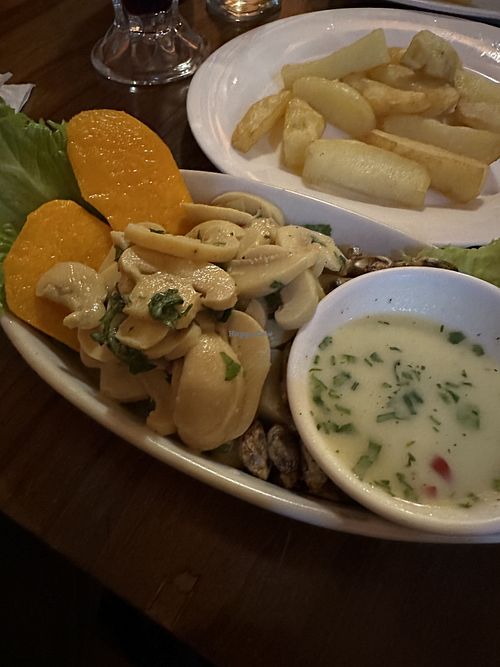 Mushroom Cheviche   at Tulipan's Restaurant in Puno