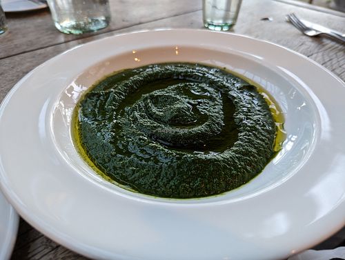 Spinach soup with nutmeg at Marle in Hook