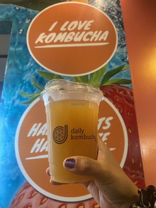Mango Pineapple • Small Batch Kombucha 💖  at Daily Kombucha in Santa Ana