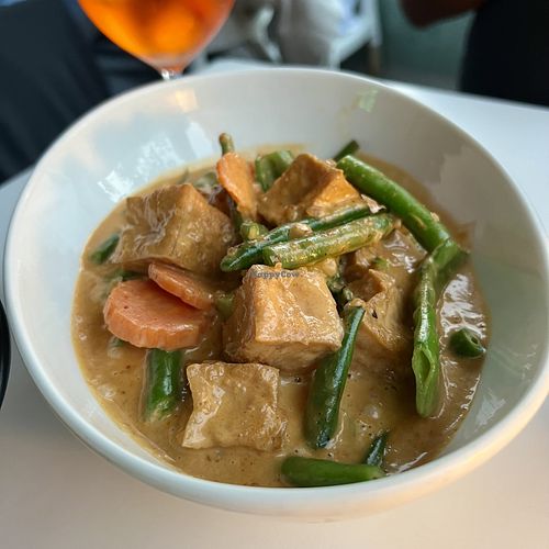 Red curry with tofu  at Manly Thai Gourmet in Manly