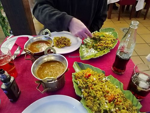 Vegetable biryani at Tandoori Garden in Fuerteventura