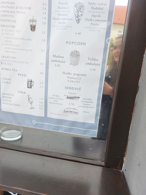 Vegan sandwich at Walk Bar in Maribor