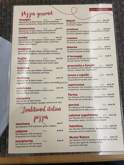 Menu of Umami, 2025-10-04  at Bistrot Pizzeria Umami in Bormio