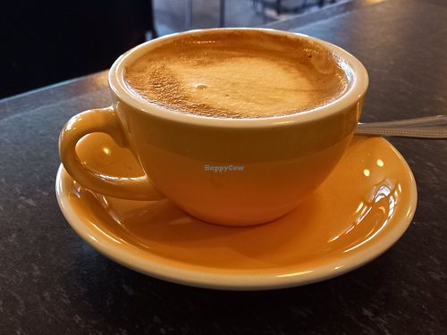 Oat latte at The Breakfast Club in Croydon