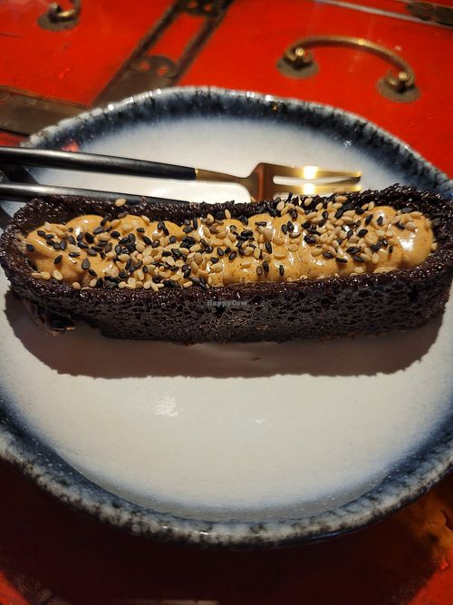 Dessert: Schokoladenmousse mit Erdnusscreme at NoMoreRice in Dortmund