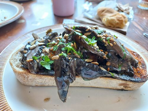 Creamy mushroom toast #Veganuary at Union Yoga + Cafe in Ramsgate