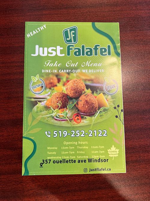 Hours   at Just Falafel in Windsor
