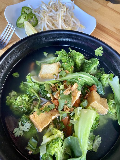 Vegan pho  at Pho 99 in Sarasota