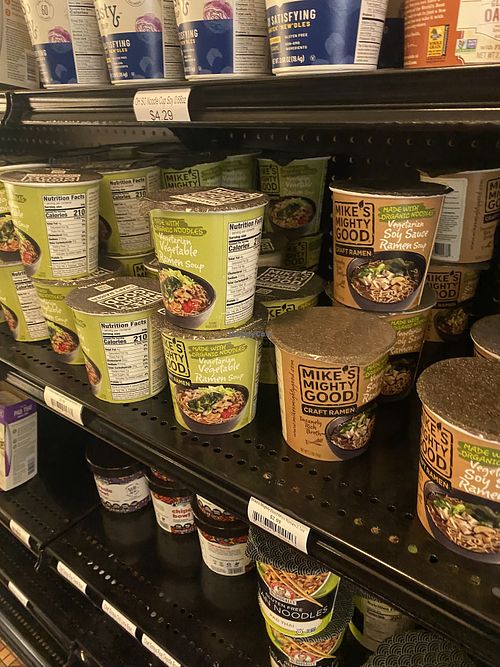 Vegetarian Ramen Soups • Oatmeal for Quick Meals  at Cal Poly Fresh Market in Pomona