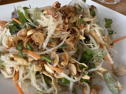 Goi Du Du… Papaya Saladd  at Minh Kien Vegetarian Restaurant in Hoi An