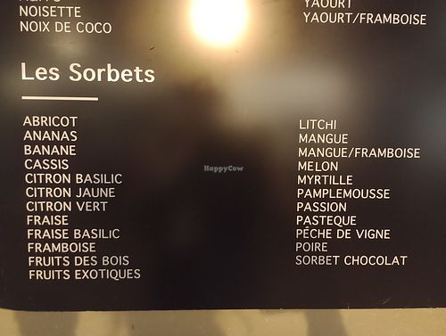 All the sorbets at Le Diamant - Nouveau Glacier Annecy in Annecy