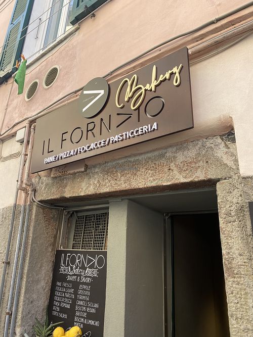 Exterior of bakery  at Il Maggiore Café in Riomaggiore