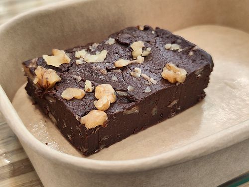 Chocolate walnut brownie - gluten free and vegan! at The Social Kitchen - Raffles Place in Central Singapore