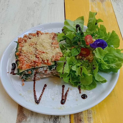 Raw Lasagne at Soulscape Café in Koh Phangan