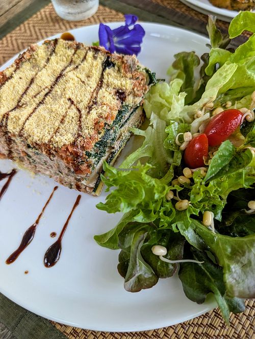 Raw lasagna 😋 at Soulscape Café in Koh Phangan