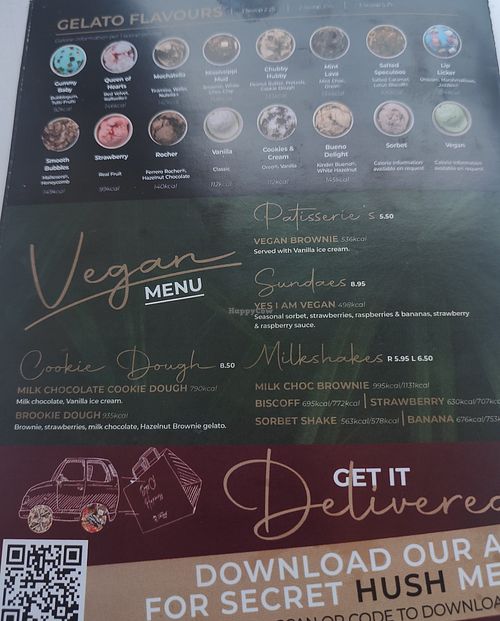 Menu at Little Dessert Shop in Leicester