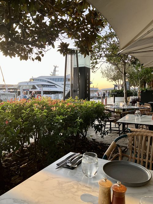 Bayside view  at Zoha in Sydney