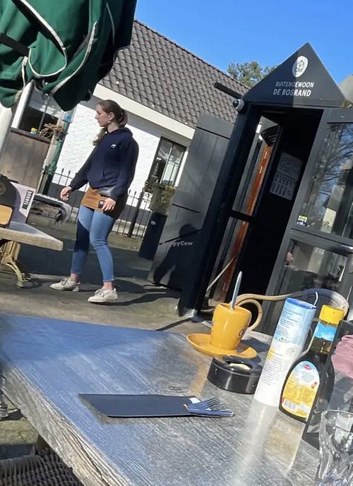 Voorkant op terras   at De Bosrand in Lage Vuursche