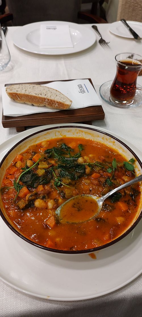 The Tuscan style bean stew at Safranhan Brasserie - Dîvan Çukurhan in Ankara