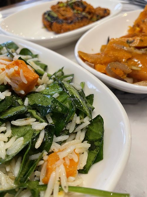 Spinach salad  at Lokanta Kru in Istanbul