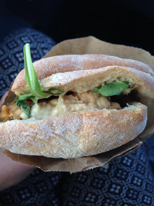 Vegan sandwich. at Suzy Spoon's Vegetarian Butcher in Marrickville
