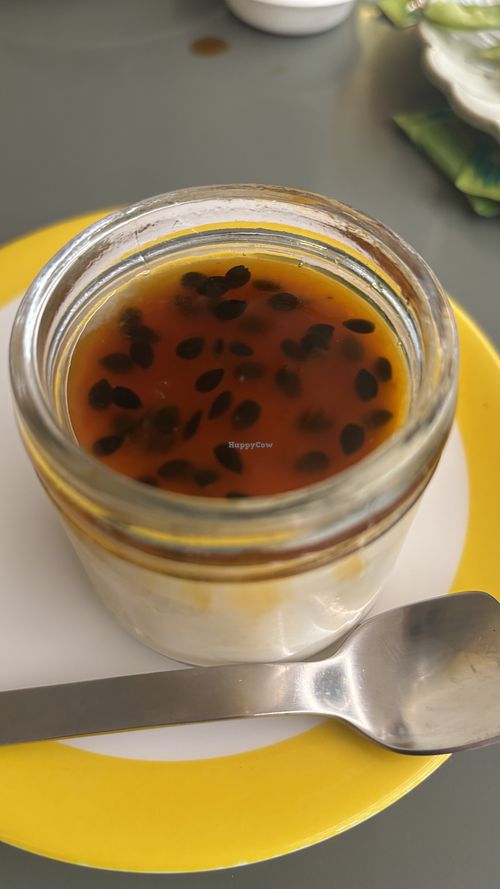 Coconut and passionfruit dessert  at Midori By Tao's   in Balwyn North