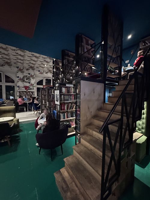 Upstairs   at Kawiarnia Literacka in Krakow