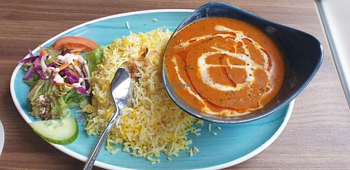 Lunch menu: M1 Lentils with kidney beans at Saroor in Munich
