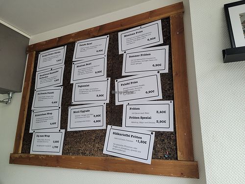 Menu at Dooby's Vegan Streetfood in Bochum