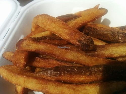 truffle fries at Chickpea & Olive in Brooklyn