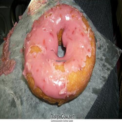 Vegan cherry donut at Whole Foods Market in Sacramento