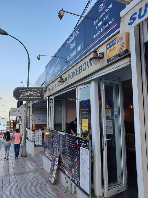 Outside at Zukithai Fusion Bar Restaurant in Benalmadena