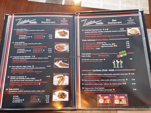 Menu at Zukithai Fusion Bar Restaurant in Benalmadena