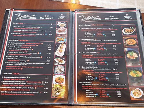 Menu at Zukithai Fusion Bar Restaurant in Benalmadena