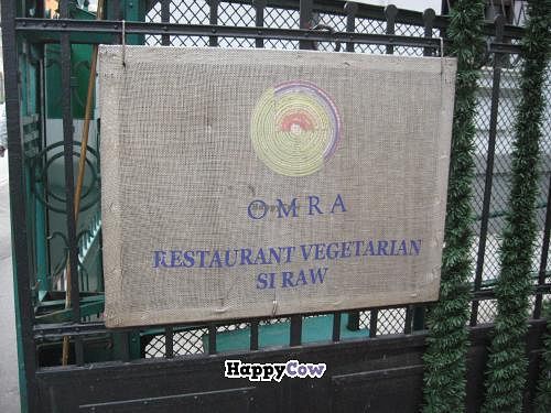 Omra Elias sign at Omra Elias in Bucharest