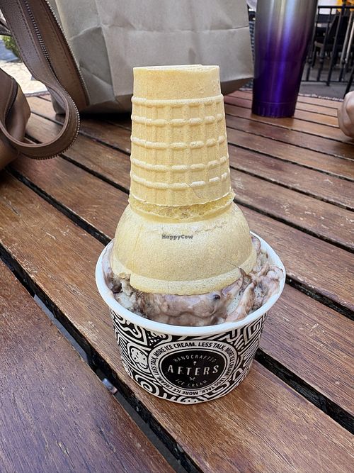 Super yummy cookie ice cream   at Afters Ice Cream in Rancho Cucamonga