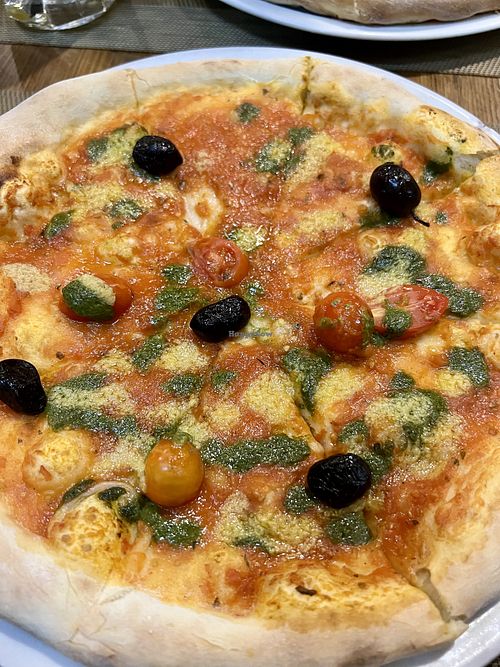 Vegan pizza   at Timam du Chef in Tamraght