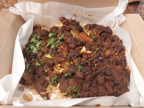 Black beans & rice at LEON in South West London