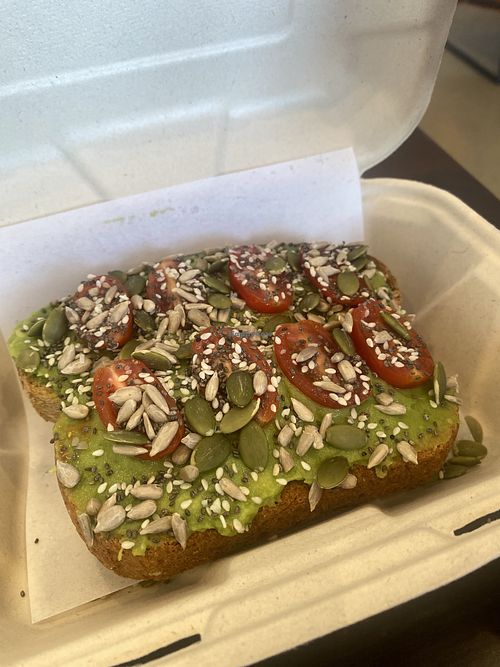 Wholesome Avo Toast for Take-Away (Ask w/o Cheese)  at Vitality Bowls in Modesto