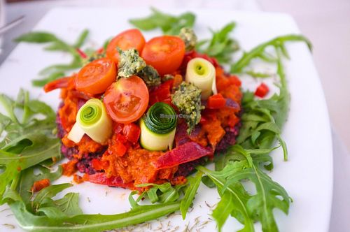 Raw pizza, so good and tasty! at The Hive in West London