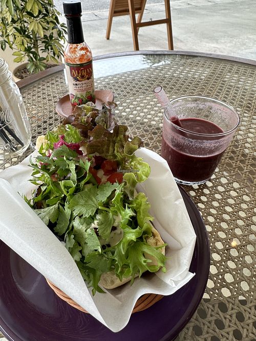   at Blue Point Falafel & Coffee in Yomitan