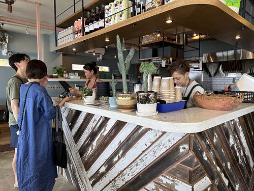   at Blue Point Falafel & Coffee in Yomitan