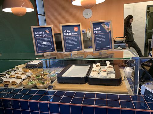 Menu  at Tibits Take Away Pop-Up in Lausanne